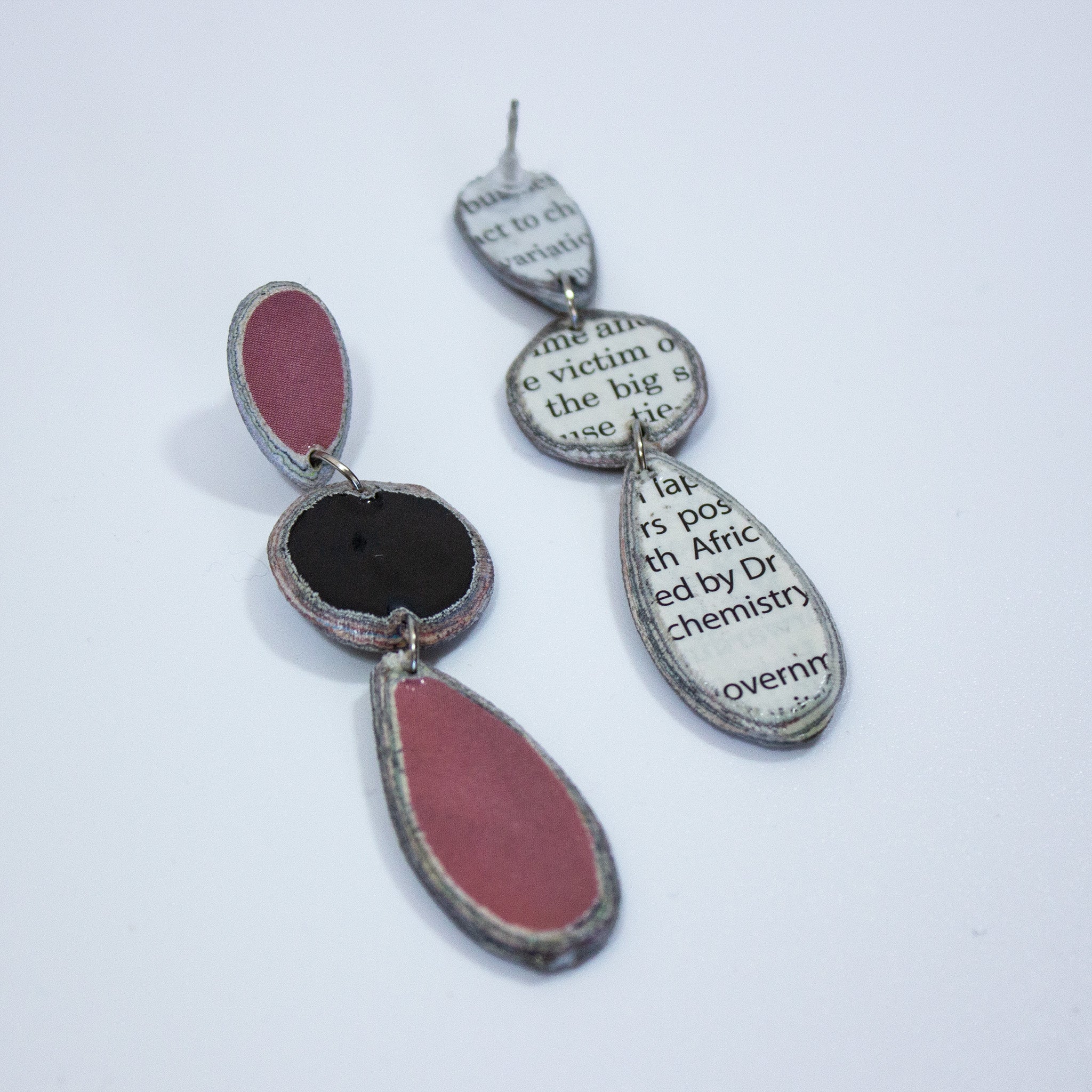 Imvula Paper Teardrop Earrings - IVE - orange - Uneeka